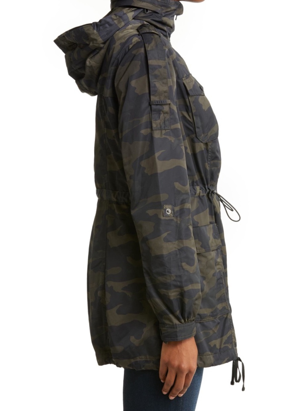 Blanc Noir Mastermind WaterResistant Camo Utility Jacket NWOT Womens Large 10/12 - Picture 4 of 13
